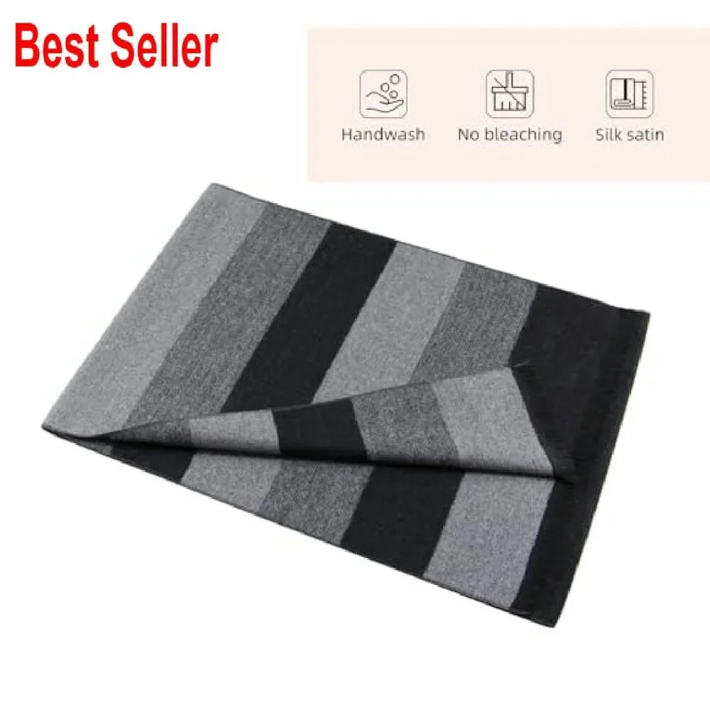 Cashmere Feel Winter Scarf Long Soft Classic Elegant Minimal Unisex